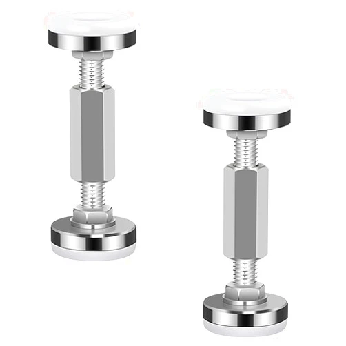 lasenersm 2 Pieces Bed Frame Anti-Shake Tool Screws Bed Frame Anti-Shake Tool Adjustable Threaded Bed Frame Anti-Shake Tool Adjustable Threaded Headboard Stoppers Fixer(56-76mm, Silver)