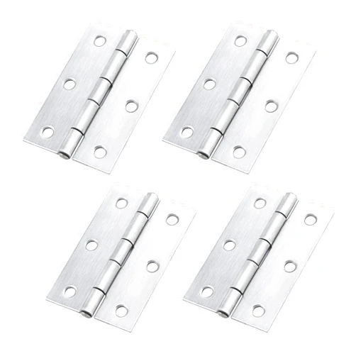 MY MIRONEY 3-Inch Long Hardware Stainless Steel Hinges Cabinet Butt Hinges Folding Door Hinge for Cabinet Gate Closet Jewelry Box Pack of 4