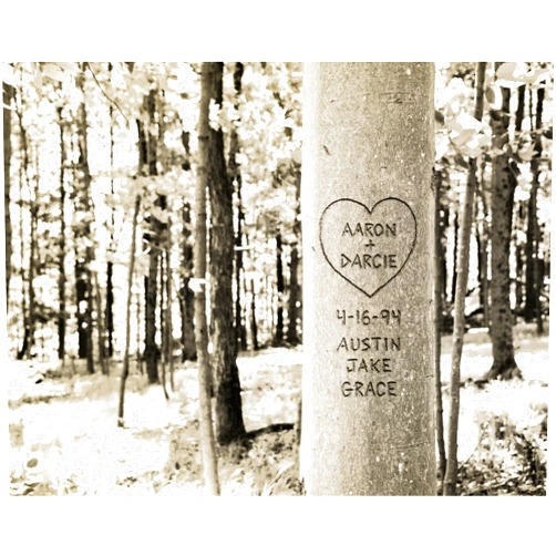 Handmade Tree Carving Personalized Print, Handmade Digital Print, Canvas Wall Art, Custom Name Art, Personalized Gift for Couple, Custom Engagement Print