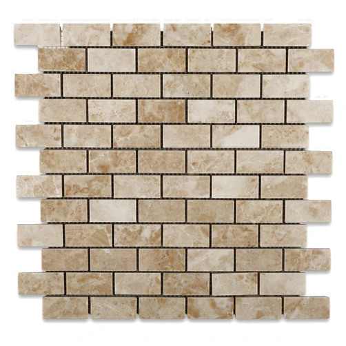 ORACLE Cappuccino 1X2 Marble Polished Mosaic Tile