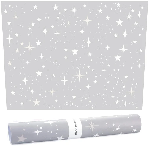 Geosar 10 Sheets Drawer Liners for Dresser Scented Drawer Liners Non Adhesive Scented Fragrant for Home Shelf Closet (Star, Baby Talcum Powder Scent)