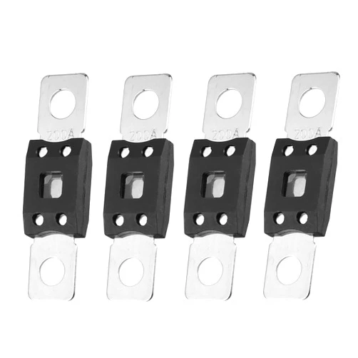X AUTOHAUX 4 Pcs 200A Nickel Plated ANL Fuses for Car Audio and Video System Motorcycle Boat Audio