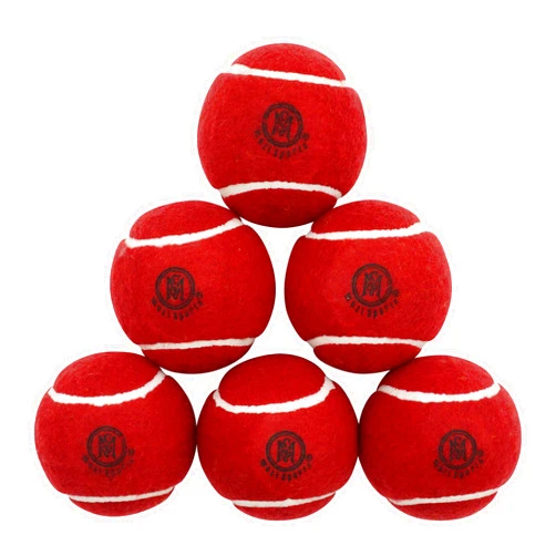 Mozi Sports Cricket Tennis Balls- Heavy Rubber Tennis Balls for Cricket Play Weight 120gm