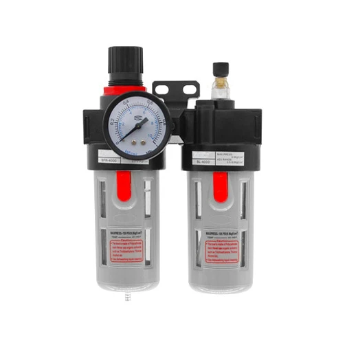 FKECMDRKT BFC2000 BFC3000 BFC4000 1/4 3/8 1/2 Air Compressor Oil Water Separator Filter Regulator Preparation Unit FRL Combination(BFC Metal,3000)