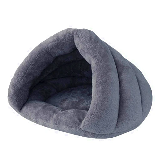 Beskie Pet Tent Cave Bed for Small Medium Cats Dogs Pets Sleeping Bag Thick Fleece Warm Slipper Dog Bed Cuddler Burrow House Hole Igloo Nest Cozy Triangle Bed for Cat Puppy