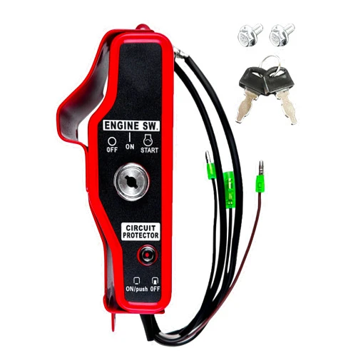 YAMAKATO Key Switch Box for Honda GX240 GX270 Gx340 GX390 8HP 9HP 11HP 13HP, Ignition Starter Control Box for Honda Clones 240cc-420cc w/Keys