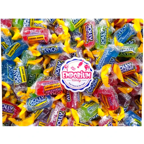 Emporium Candy Jolly Ranchers - 2 lbs Green Apple Blue Raspberry Grape Watermelon Cherry Fresh Delicious Bulk Assorted Candy with Refrigerator Magnet