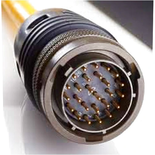 TURCK MS 3111M-10-6P-0713-0.5 Mil-Spec Cordset, Bayonet Overmold, Shell: 10mm, Str Male 6 pins to Cut end, 5wire+Drain 22AWG 0.5M, PVC 5.6A 600V, U-80908