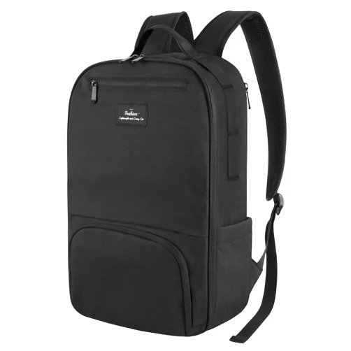 Mefawi Black Backpack for Men, School Book Bags for Boys, 15.6 inch Laptop Backpack, Water Resistant Work Business Computer Bag, Carry On Backpacks for Travel, Casual Daypacks for Daily