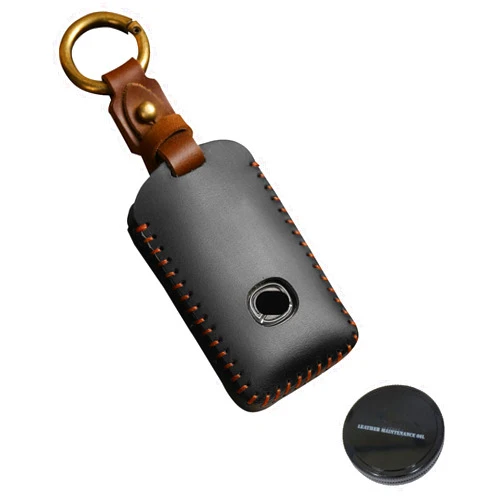 SIEVEN Leather Key Fob Case Compatible with Mazda 3,Mazda 3 Hatchback,Mazda 6,CX-5,CX-50,CX-3,CX-30,CX-9,CX-90 2020-2024