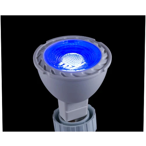CBconcept® 2-Pack, 5 Watt, MR16 GU5.3 LED Bulb, Blue, 50W Halogen Bulbs Equivalent, 36° Beam Angle, 12 VAC/DC, Not Dimmable, Recessed Lighting, Track Lighting, Spotlight, LED Light