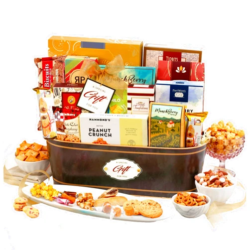 Broadway Basketeers Signature Gourmet Gift Basket with Chocolates & Snacks, For All Occasions