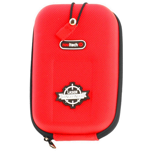 Navitech Red EVA Rangefinder Hard Case/Cover with Carabiner Clip Compatible with The Kmoon Laser Range Finder/KOLSOL KY600 Laser Rangefinder