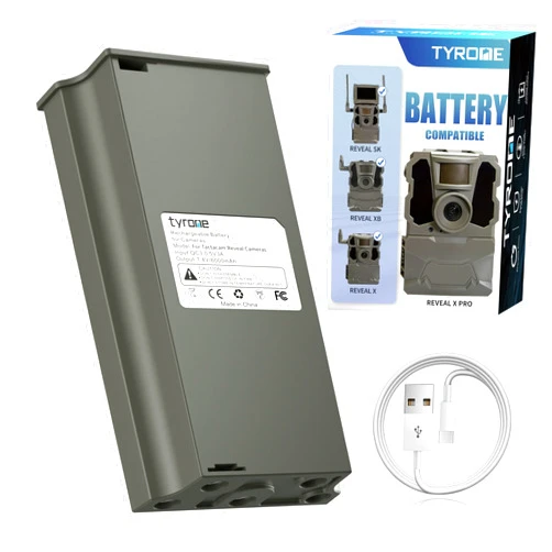 Tyrone Battery Pack Compatible with Tactacam, Reveal Battery Pack Compatible with Hunting Camera X, X Pro, X Gen 2.0, XB,SK, Pro 3.0, X Gen 3.0 Hunting Camera Battery Tactacam Battery Pack 7V 6000mAh