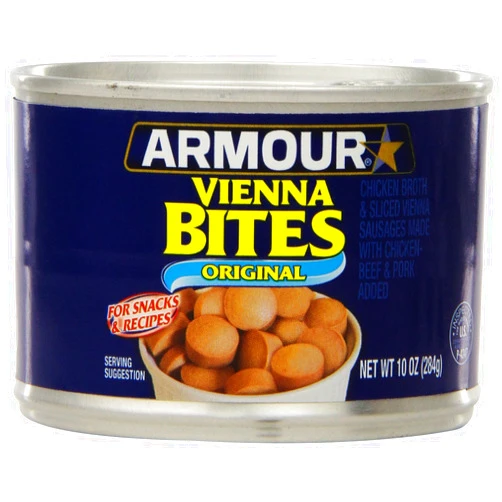 Armour Star Vienna Sausage Bites, Original Flavor, Canned Sausage, 10 OZ (Pack of 12)