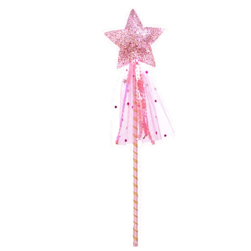 Vonokee Girls Princess Star Wand,Glitter Angel Star Wand Stick for Birthday Halloween Christmas Party