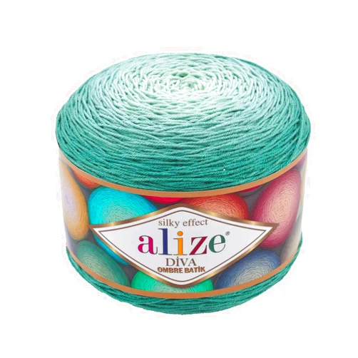 Alize Diva Ombre Batik Silky Effect 100% Microfiber Acrylic Yarn Thread Crochet Art Lace Craft 1 skn 250gr 957yds Hand Knitting Yarn (7369)
