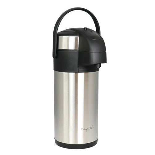 MegaChef 3 Liter Stainless Steel Vacuum Body Pump Cap Air Pot