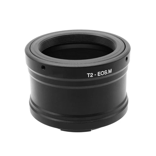 LingoFoto T2-EOS M Lens Adapter Ring for Telescopes Microscopes T/T2(M42×0.75mm) Screw Thread Mount Lens and for Canon EOS EF-M Mount Camera Metal Lens Adapter Ring Manual Focus Adapter Ring Focus Adapter Ring