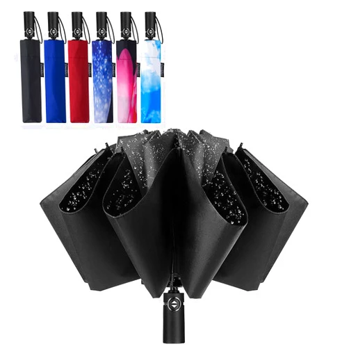 Goothdurs Mini Travel Compact Windproof Umbrella - Small Folding Lightweight Sun & Rain Umbrellas with 95% UV Protection for Women Men