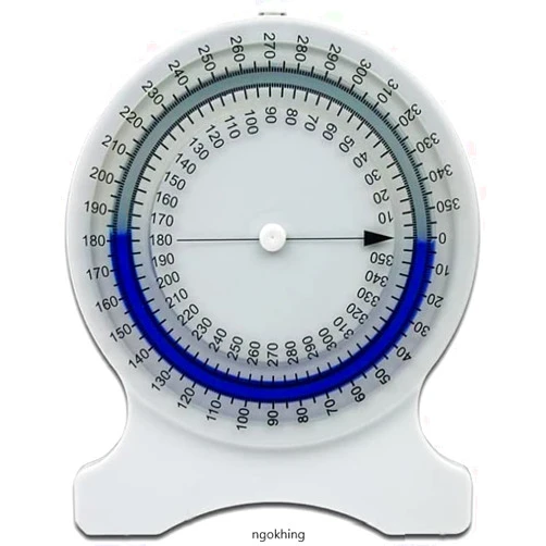 Ngokhing Inclinometer for Physical Therapy | No-Leak PT Inclinometer for Range of Motion (ROM) Measurements by SenseAid for Students and Professionals