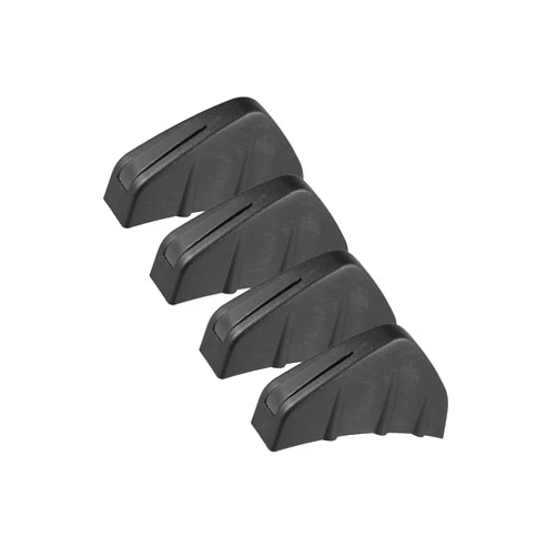 Motoforti 4pcs Matte Balck Universal Car Rear Lower Bumper Splitter Lip Wing Diffuser Shark Fin Spoiler Universal with Screw for Car SUV Long-lasting