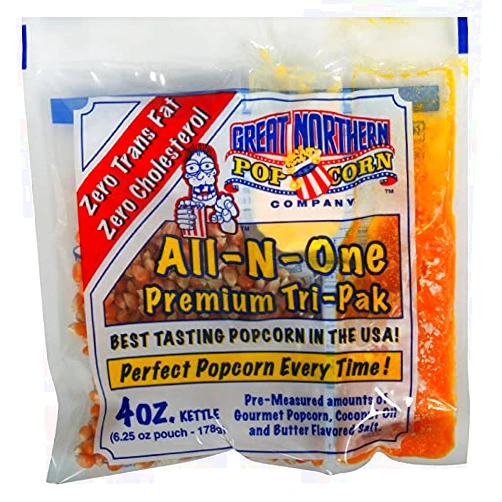 Great Northern Popcorn 83-DT5381 4066 4 oz Premium Popcorn Portion Packs, Case of 12