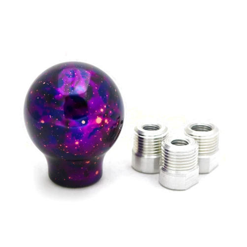 Billetworkz Purple Cosmic Space Shift Knob Compatible/Replacement for Acura Honda Mazda Mitsubishi Subaru Toyota