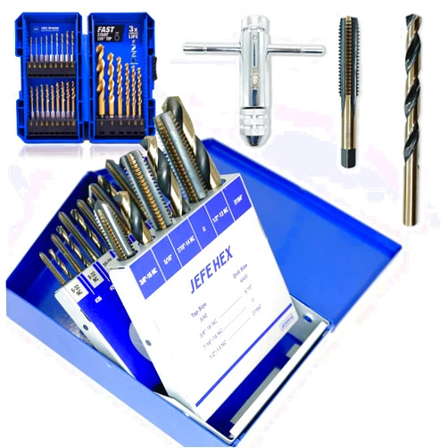 JEFE HEX Hex Shank Drill Bit Set & Drill and Tap Set