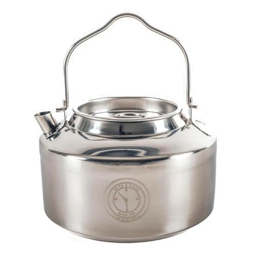 10 TO 6 PICKS Camping Kettle for Boiling Water 1.2L | Stainless Steel Open Fire Coffee & Tea Pots | 5-Cup Water Kettles| Travel Tea Kettle for Outdoor Cooking & Backpacking