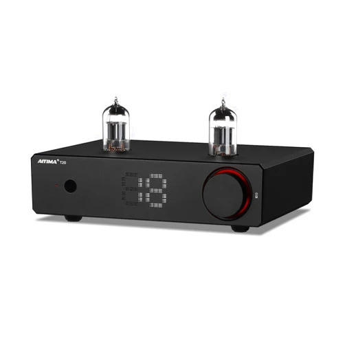 AIYIMA T20 Fully Balanced Tube Preamp for Home Audio - ECC83 Tube Design, Swappable Op-Amps & Tubes, XLR/RCA Inputs/Outputs, Pre-Amp for 2 Channel Stereo Hi-Fi Amplifier & 2.1 Theater Setup
