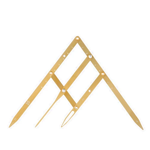 Salmue Eyebrow Ruler with Golden Ratio, Stainless Steel Eyebrow Measuring Ruler Eyebrow Caliper, Flexible Removable Ruler, Semi Permanent Eyebrow Tattoo Designing Shaping Tools, Makeup Measure Tool (Glod)