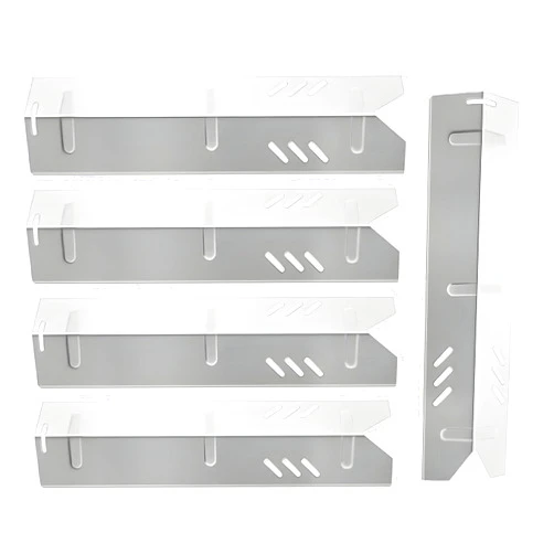Outdoor Bazaar 15 inch Heat Shields for Dyna Glo DGF510SBP DGB515SDP DGF510SSP 5 Burner Grill Parts, Uniflame GBC1059WB, Backyard Grill Replacement Heat Plates BY13-101-001-13, BY15-101-001-02, 5 Pack