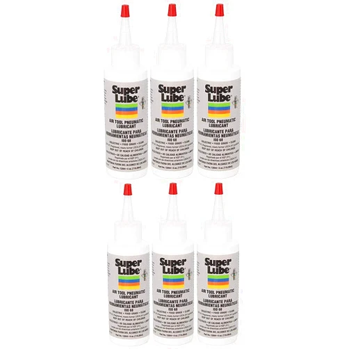 Super Lube 12004 Air Tool Lubricant, 4 oz Bottle, Translucent Clear (Siх Рack)