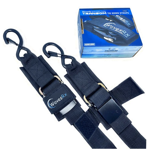 WAVESRX Pontoon & Boat Trailer Transom Straps (2PK) - 48
