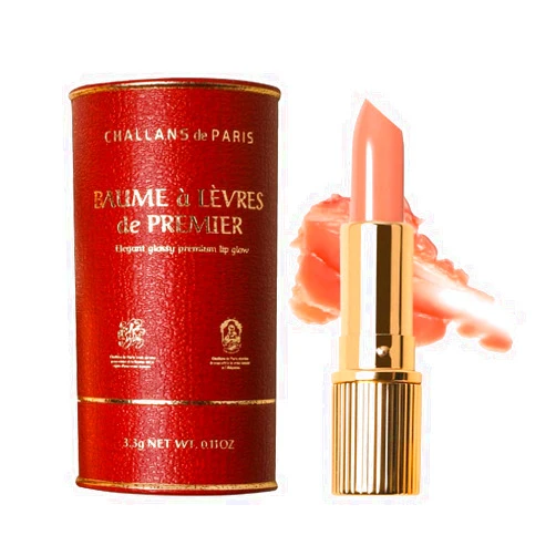 CHALLANS DE [CHALLANS de PARIS] Elegant Glosy Premium Lip Balm(Coral), Instinct Plumping Lip, Moisturizing Lip Care, Glossy and Smoother Lips, Lip Gloss(Coral)