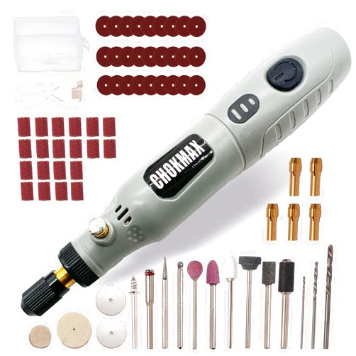 CHOKMAX Cordless Rotary Tool, 3-Speed Grinder Kit with 72 Accessories, Type-C Charging Art Craft Tool for Cleaning, Sanding, Polishing, Drilling and Small DIY Crafts