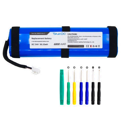 Youejoeq 6800mAh Replacement Battery for JBL Xtreme 2, JBLXTREME2BLKAM,JBLXTREME2BLUAM, fits Part no SUN-INTE-103, 2INR19/66-2