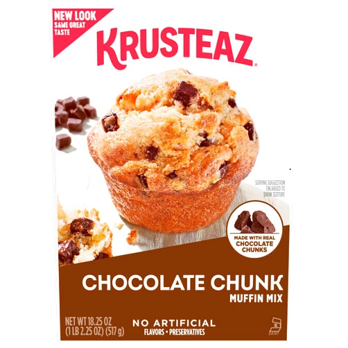 Krusteaz Muffin Mix, Chocolate Chunk Muffin Mix, 18.25 oz (Pack of 1)