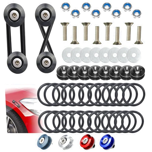BFXM Universal Car Bumper Quick Release Clips Fasteners Kit, Front and Rear Bumper Fasteners, Ultimate Fastening Solution for Quick Bumper Release.