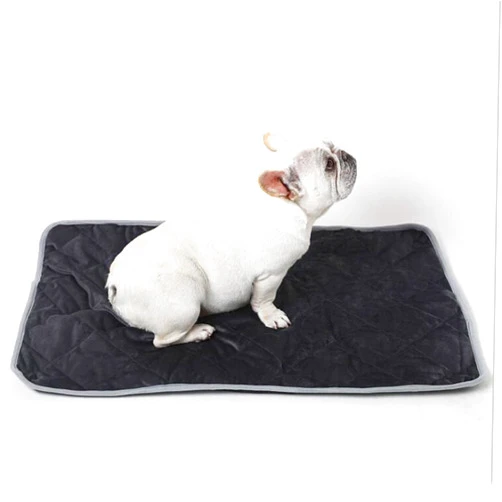 WUTTLE Non-Electric Pet Warming Pad,Self-Heating Dog Pad Pets Cat Bed Pet Blanket Thermal Cat and Dog Warming Bed Mat for Pets Cats Dogs and Kittens for Outdoor Indoor (Medium, Grey)