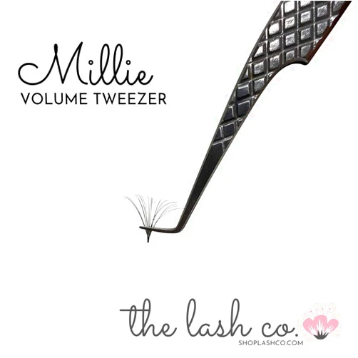 The Lash Co. The Lash Co Millie 90 degree Volume Fan Eyelash Tweezers/Light, Perfect Grip, Easy Fanning