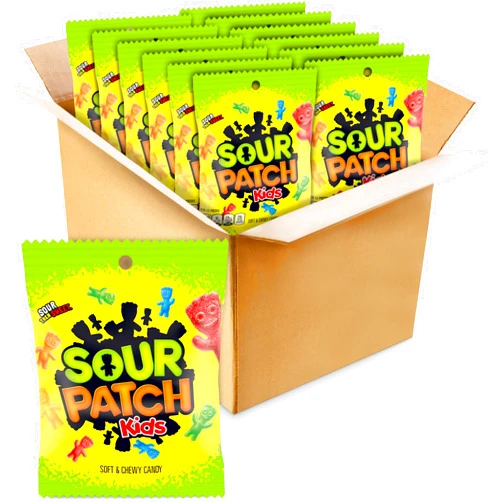 Sour Patch Kids Original Soft & Chewy Candy, 3.6oz (Pack of 12)