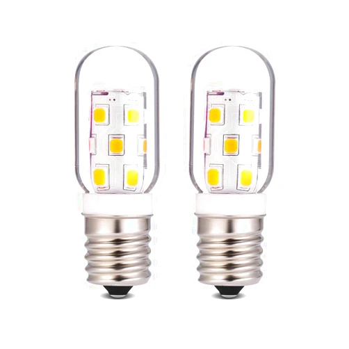 Neanete LED Microwave Light Bulb Over Stove Appliance Replacement 40W Incandescent for Refrigerator, Range Hood E17 Intermediate Base 3W 360lm dimmable Warmwhite 3000K Pack of 2