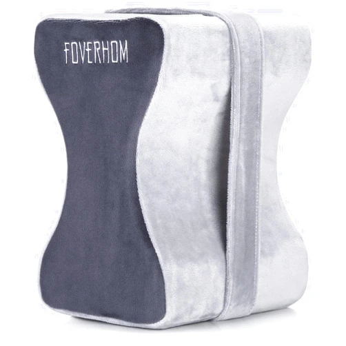 foverhom Memory Foam Knee Pillow,Orthopedic Leg Pillow for Sciatica Relief,Back Pain, Pregnancy, Leg Pain, Hip Pain and Sciatica Relief