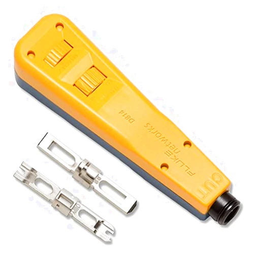 Fluke Networks 10055200 D814 Series Impact Punch Down Tool with EverSharp 110 & EverSharp 66 Blade
