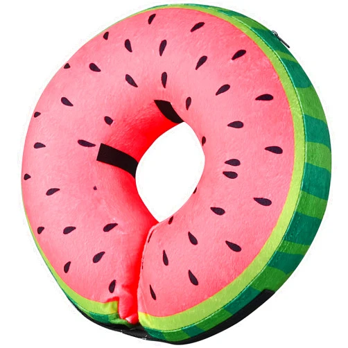 Katoggy Inflatable Dog Cone Collar for Dogs After Surgery, Soft Adjustable Blow up Donut Dog E-Collar for Small Medium Large Dog and Cats