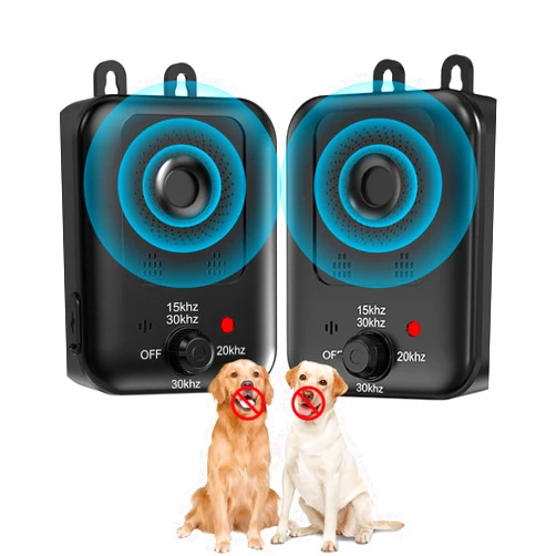 Coprisin Anti Barking Devices, 2 Pack Auto Dog Bark Control Devices with 3 Modes, Rechargeable Ultrasonic Bark Box Dog Barking Deterrent Devices, Effective Stop Barking Dog Devices for Indoor & Outdoor Use