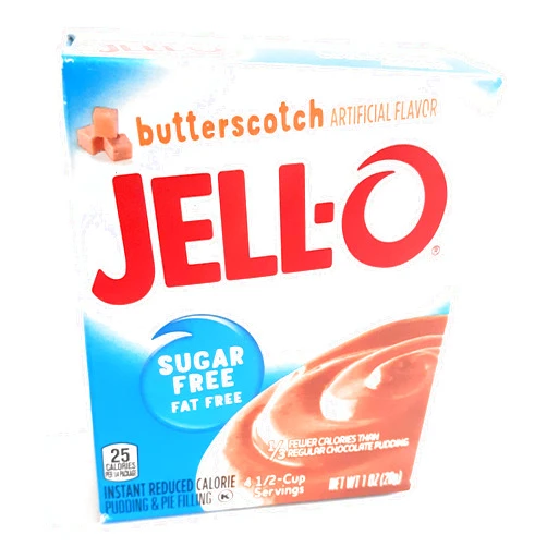 Jell-O Butterscotch Instant Pudding Sugar Free (4-Pack)