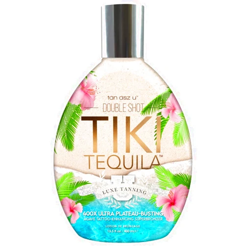 Tan Asz U Tiki Tequila 400X Double Shot Ultra Plateau-Busting Agave Tattoo Enhancing Superbronzer 13.5oz